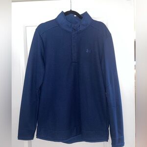 Under Armour Deep Blue Quarter-Zip Performance Golf Pullover